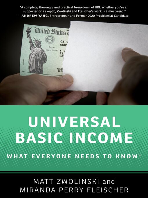 Title details for Universal Basic Income by Matt Zwolinski - Available